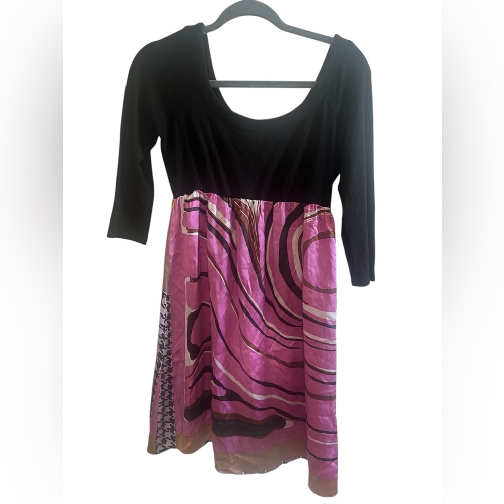 ALICE & TRIXIE SILK/JERSEY COMBO BABYDOLL DRESS M